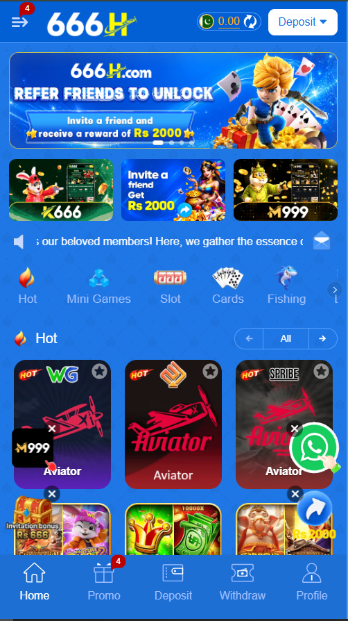 666H Game interface