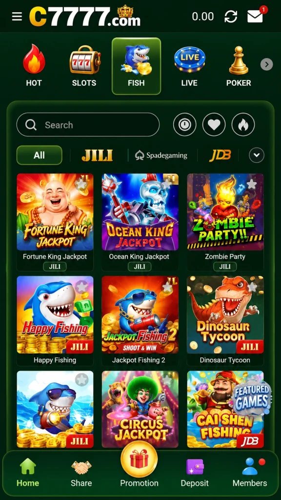 C7777 Game interface image