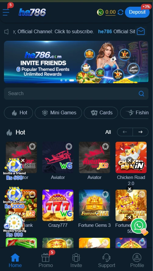 HE786 Game Interface