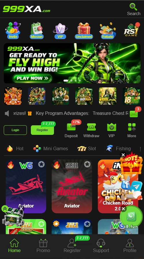 999XA Game interface