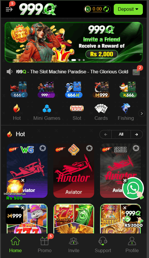 999Q Game interface