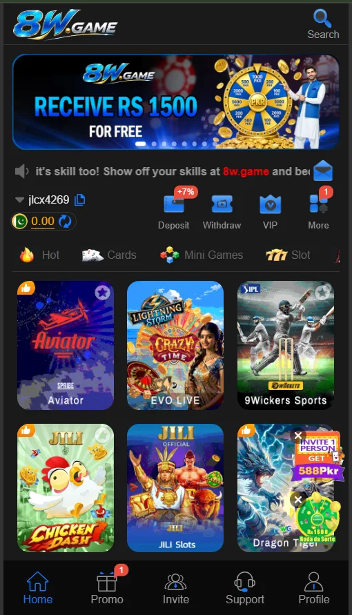 8W Game interface